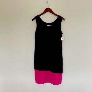 Calvin Klein Sleeveless Tiered Sheath Dress